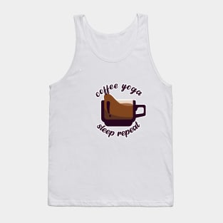 Coffee Yoga Sleep Repeat Tank Top